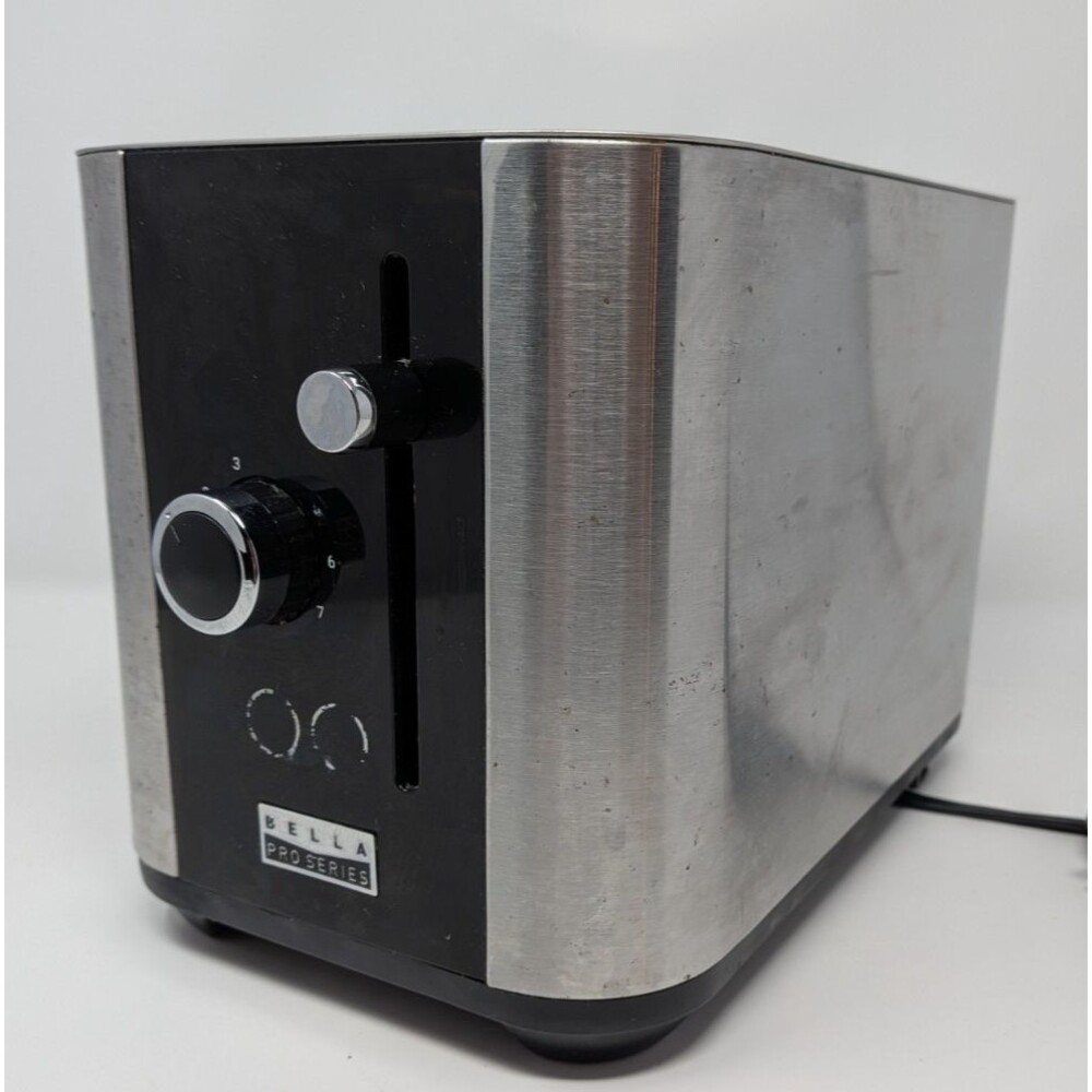 Bella Pro Series 2 Slice Digital Toaster 30633D Stainless Steel Tested Works